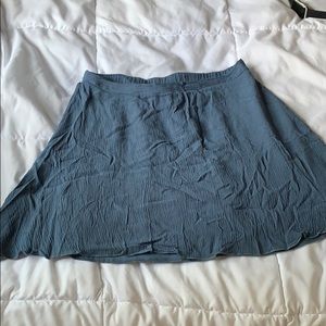 Dusty blue flare skirt